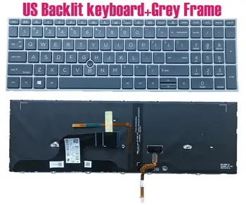 NÁS Podsvietená klávesnica pre HP ZBook Fury 15 G7 Mobile Workstation M17095-001