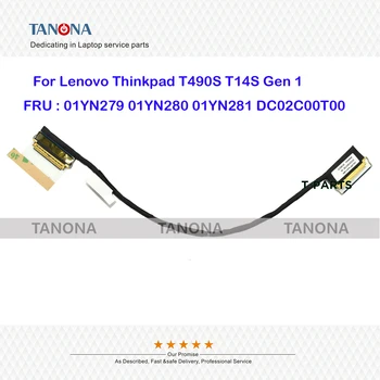Orig Nové 01YN279 01YN280 01YN281 DC02C000T00 Pre Lenovo Thinkpad T14s Gen 1 T490S LCD Displej EDP Video Kábel FHD Dotyk