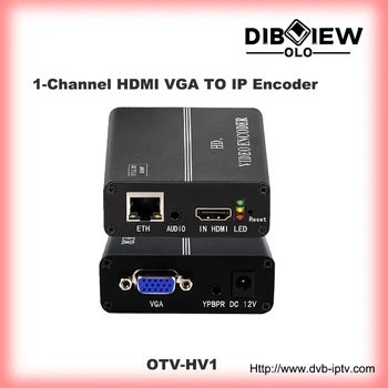 OTV-HEV1 1-Kanál VGA/HDMI/YPbPr/AV Vstup Live Video IPTV Streaming Encoder Streamer Facebook Wowza Ustream Youtube