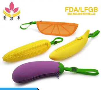 Ovocia a zeleniny série s rovnakým písacie pero taška sada darček baklažán kukurica banán, melón študent papiernictvo box