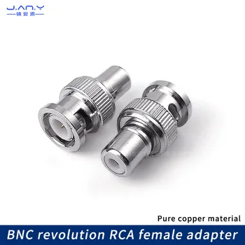 Pozlátené BNC Revolúcie RCA samica Konektor Q9 Hlavu zase AV master audio, video konektor previesť BNC zase Lotus žena držiteľ