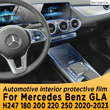 Pre Mercedes Benz GLA H247 2020-2023 Prevodovka Panel Navigácia Automobilový priemysel Interiér Obrazovke Ochranný Film TPU Anti-Scratch