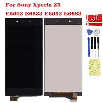 Pre Sony Xperia Z5 LCD Displej E6603 E6633 E6653 E6683 LCD Displej Matrix Panel Dotykový Displej Digitalizátorom. Sklo Senzor Montáž