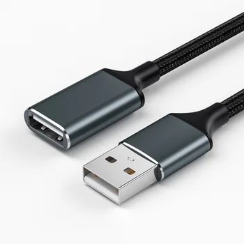Predlžovací kábel USB mužov a žien počítač USB disk, myš, klávesnica rozšírenie dátového spojenia kábel usb 2.0 predlžovací kábel pletenie