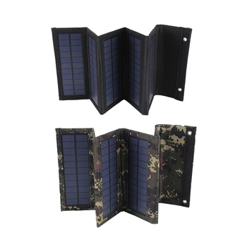 Prenosný Solárny Panel 10W 5V Skladacia Solárna Nabíjačka s USB Portom Solar Power Bank Vodotesný pre Notebook, Tablet, Mobil