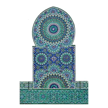 Prispôsobený mix modrá zelená sklenená mozaika
