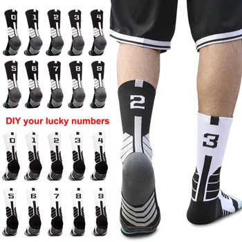 Prispôsobený Ponožky Profesionálny Basketbal Ponožky So Systémom Ponožka Futbal Športové Ponožky Non-Slip Uterák Spodnej Futbal Ponožky Čierne Biele