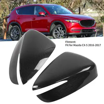 Pár Vonkajšie Spätné Zrkadlo na Bývanie Kryt Spp Uhlíkových Vlákien Shell vhodné pre Mazda CX-5 2016-2017 Nové