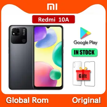 Pôvodný Xiao Redmi 10A Globálne 64GB Rom/128 GB Heliograf G25 Octa-Core 6.53