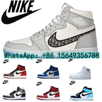 riginal 2020 Nové Nike Air Jordan 1 Vysokej OG TS SP Mužov Obuv Obuv Outdoor Šport Bežecká Obuv Invertného LOGO