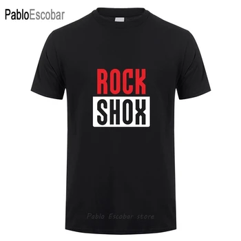 Rockshox Rock Shox T Košele, Topy Nové Módne Krátky Rukáv Moutain MTB Biker Bicycler T-shirts Tees LH-057