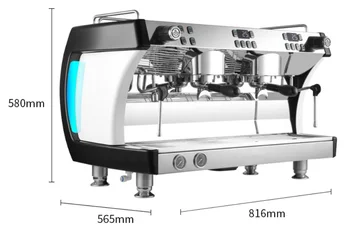 Semi-Automatické Espresso kávovar Stroj Pre Obchodné Použitie dvojité hlavu talianskej Tlak Espresso kávovar