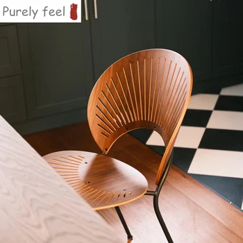Shell stoličky Nordic luxusné domácnosti masívneho dreva jedálenské stoličky iny autor reštaurácia kovové stoličky
