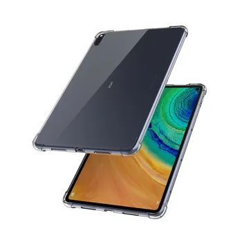 Silikónový obal Pre Huawei MatePad T8 T5 T3 10 9.6 M3 M5 Lite 8.0 8.4 10.1 10.4 10.8 Transparentné Prípade Mäkké TPU Späť Tablet Kryt
