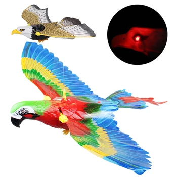 Simulácia Vták Interaktívnych Hračiek Pre Mačky Elektrické Papagáj Rotujúce Visí Line Lietajúci Vták Visí Eagle Lietajúci Vták Mačka Stick Hračka