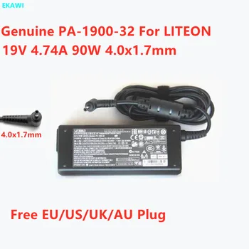Skutočné LITEON PA-1900-32 19V 4.74 A 90W 4.0x1.7mm SIEŤOVÝ Adaptér Pre Notebook Napájanie Nabíjačky