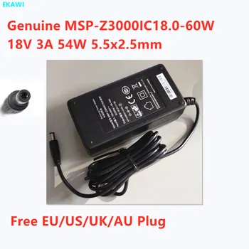 Skutočné MSP-Z3000IC18.0-60W 18V 3A 54W 5.5x2.5 mm AC Switching Power Adaptér Pre Moso Napájanie Nabíjačky