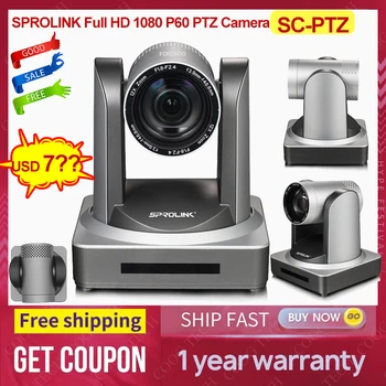 SPROLINK Full HD 1080 P60 PTZ Kamery s USB 3.0 Výstupy Live Streaming Otočná Kamery pre Live Broadcast Video konferencie