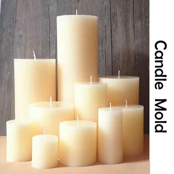 Stereo valcové sviečky formy Európskej svadobné dekorácie ručné kolo DIY silikónové formy sviečka