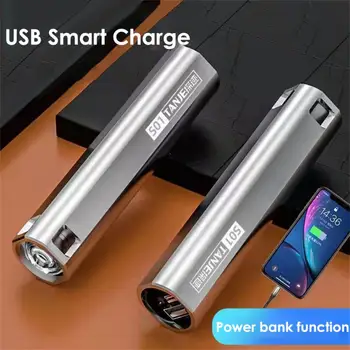 Super Jasné LED Baterka Prenosné USB Nabíjateľné Núdzové Svetlo Vodotesné Mini Koni Camping Prenosné Baterka
