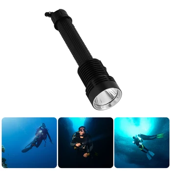 Super Jasné Potápačská Baterka Výkonné LED Vodotesný Profesionálne Potápačské Svetlo, Pochodeň Napájaný 18650 Batérie S Rukou Lana
