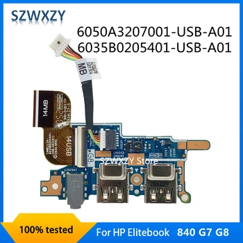 SZWXZY Pre HP Elitebook 840 G7 G8 Notebooku USB Audio Kábel Dosky 6035B0205401-USB-A01 6050A3207001-USB-A01 M07207-001