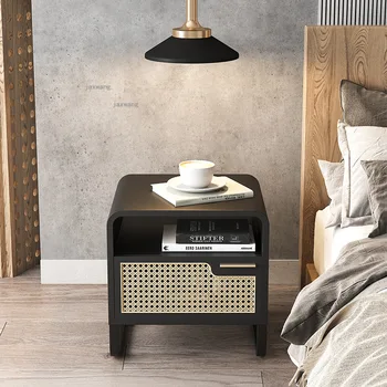 Taliansky obývacia izba hotel Nightstands domácnosti návrhár nábytku skrinka na odkladanie vecí minimalistický masívneho dreva spálňa nočný stolík