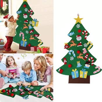 TM Deti urob si sám Cítil, Vianočný Stromček, Dekorácie, Vianočné Závesné Ozdoby Domova Šťastný Nový Rok 2019 Deti Vianočný Darček Vianoce