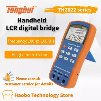 Tonghui TH2822A/C/D/E Prenosné LCR Meter 0.1%~0.5% Presnosť Testu Signál Frekvencie 100Hz 120Hz 1kHz 10kHz 100KHz