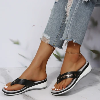Topánky pre Ženy 2023 Vysokej Kvality Flip Flops dámske Papuče Lete Kliny dámske Sandále Bežné Sandále Ženy Chaussure Femme