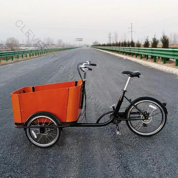 Továreň Nové Dorazí Oceľový Rám Cargo Bicykli 3 Kolieska Trojkolky S OBLÚKOM Box Pre 4 Deti