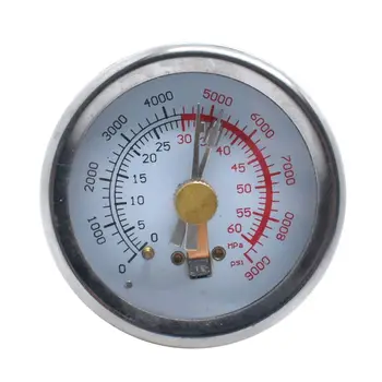 TUXING 6000Psi 400Bar PCP Kompresor Náhradných dielov Nastaviť tlakomer vysokotlakové Čerpadlo Nastaviteľné tlakomer M12*1.25