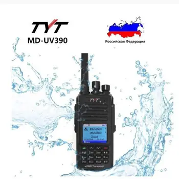 TYT MD-UV390 VHF/UHF IP67 5-Watt DMR Rádio Dlho Zazvonil Komunikácia Digitálne Walkie Talkie Compitable s MotoTRBO Tier I a II