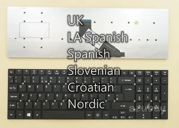UK LA Slovinský srbský španielsky SV CRO Nordic Klávesnica pre Acer VA70 E5-521 E5-521G E5-531 E5-531G E5-531P E5-551 E5-551G E5-571 E5-571G