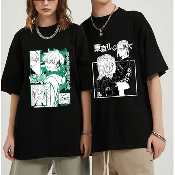 Unisex Tokio Revengers T Shirt Ženy/muži Kawaii Harajuku Manga Grafické Tees Anime T-shirt Letné Topy Japonské Anime Y2k Tričko