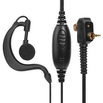 Univerzálny 1Pin G Tvar 2,5 mm Ucho Slúchadlo Headset w/PTT Mic pre Motorola MTH600 MTH650 MTH600 MTH800 MTH850 MTP850