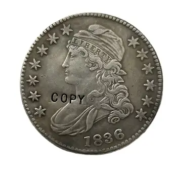 USA 1836 Obmedzené Poprsie Pol Dolár 50 Centov 1/2 Dolár Kópie Mincí