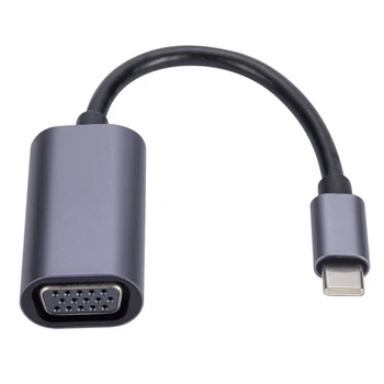 USB C Na VGA Displej Kábel Adaptéra Podpora Hot Vymení Displej Telefónu Adaptér Mobilný Telefón, Notebook kvalite 1080P HD) pre MacBook Air/Pro