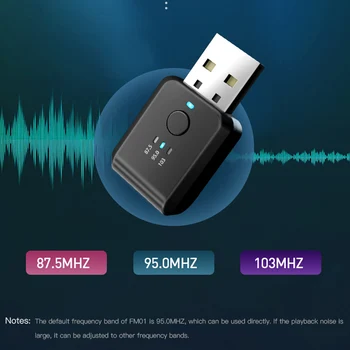 USB Typu FM Vysielač Bluetooth-Kompatibilné 5.1 do Auta USB MP3 Prehrávač Hudby Bezdrôtové Handsfree, Audio Prijímač Auto Príslušenstvo