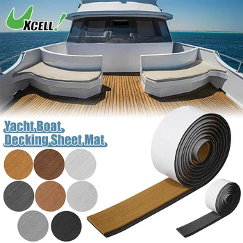 Uxcell 2400x57x6mm EVA Podlaha List Mat Non-Slip Samolepiace na Lodi Yacht Marine Palube Pad RV Kufri Podlahy Koberec