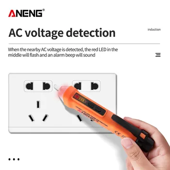 VD801 Digitálnych Detektorov AC Voltage12-1000V Non-Kontakt Tester Pero Tester Meter Volt Prúd Elektrický Test Ceruzka s LED