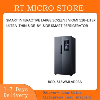 Viomi Smart Interaktívne LargeScreen 15.6-palca 518 L Ultra-tenké Side-by-Side Smart Chladnička Celý Dom Inteligentné Prepojenie