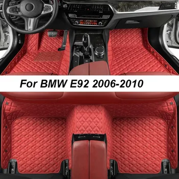 Vlastné Luxusné Podlahové Rohože Pre BMW E92 2006-2010 ŽIADNE Vrásky Auto Rohože, Príslušenstvo, Náhradné Diely Interiéru Celý Súbor