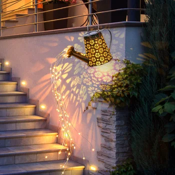Vonkajšie Svietidlo Kotlíky Slnečné Svetlo Trávnik Záhrada Dekor LED Lampa Tečúcej Vody, Posypeme Bronz Krajiny Lampy Na Ulici Dvore
