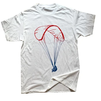 Vtipné Paragliders Paragliding, T Košele Letné Štýl Grafiky Bavlna Streetwear Krátky Rukáv Narodeninám T-shirt Pánske Oblečenie