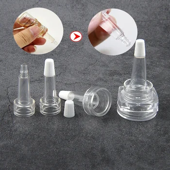 Vysoko kvalitné Ampoule Horn Hlavu Transparentné lyofilizovaný Prášok Drop Head Tube Spp Esenciálny Olej Kozmetika Špeciálna Fľaša Tip