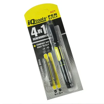 Vysoká kvalita 3ks pero v tvare multifunkčný skrutkovač zmes malé nástroje 4 v 1 double spin presné nastavenie
