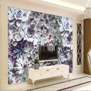 wellyu Prispôsobené veľké nástenné maľby módne domáce dekorácie Európskej nostalgické retro kvet atmosféry pozadia, tapeta na stenu