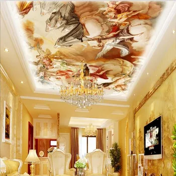 wellyu Vlastné veľké fresco Európskej luxusné ušľachtilý a elegantný umenie, nástenné maľby strop tapety netkané textílie životné tapety