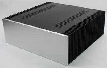 WF1168 Lietadlo-grade Hliníkový Predný Panel Šasi Zosilňovač Prípade Krytu PreampCabinet DAC Box 412*430*150